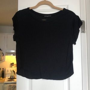 Black, one size fits all, crop t shirt from Brandy